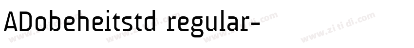 ADobeheitstd regular字体转换